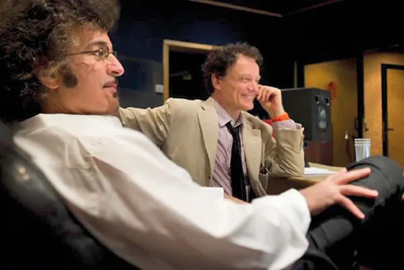 Con Gino Vannelli nel 2012 al lavoro sull’album Mia ragione.