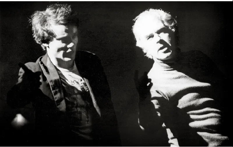 Con Giorgio Strehler durante le prove de L’anima buona di Sezuan. Era la perfezione, il teatro elevato alla massima potenza.