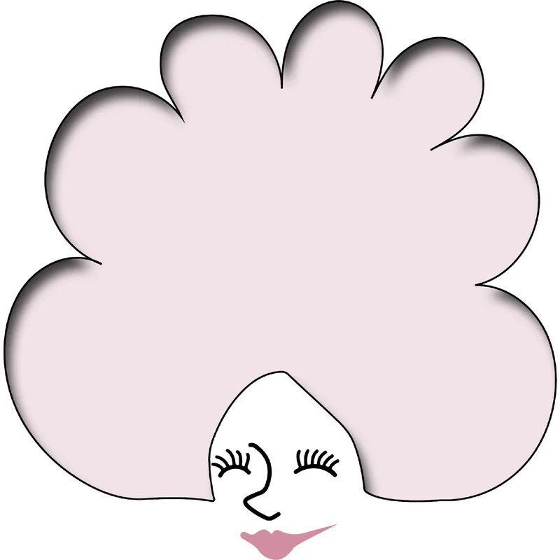 Illustrazione: viso di donna con una chioma gigantesca