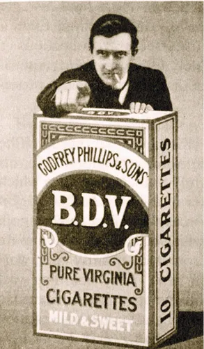 Fig. 5.  Pubblicità delle sigarette Godfrey Phillips & Sons, Londra 1910.