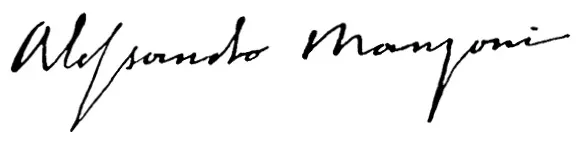 firma di Alessandro Manzoni