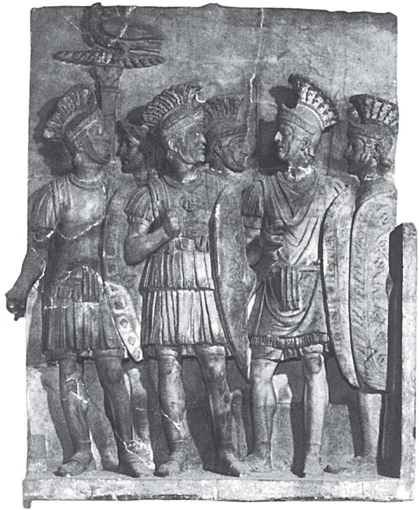 Altorilievo conservato al Louvre, forse dall’Arco di Claudio (51 d.C.); molto restaurato. ©Louvre/The Bridgeman Art Library.