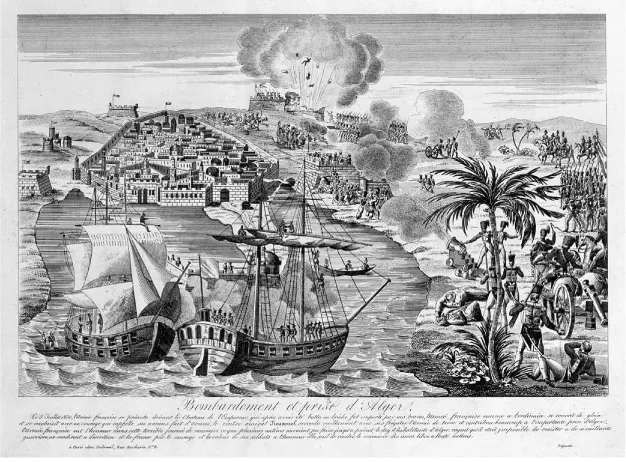 Figure 6. The bombardment and seizure of Algiers in July 1830. Reproduced by permission of the Bibliothèque nationale de France, Département des estampes et de la photographie.