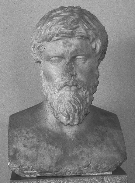 Unidentified Greek philosopher of the second century AD (Delphi Museum, Greece).