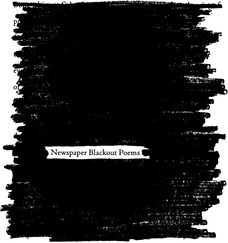 Newspaper Blackout eBook by Austin Kleon - EPUB Book