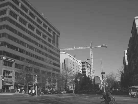 Figure 1.3 View of K Street construction.