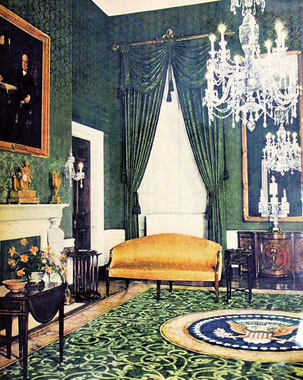 The Green Room during the Truman administration.