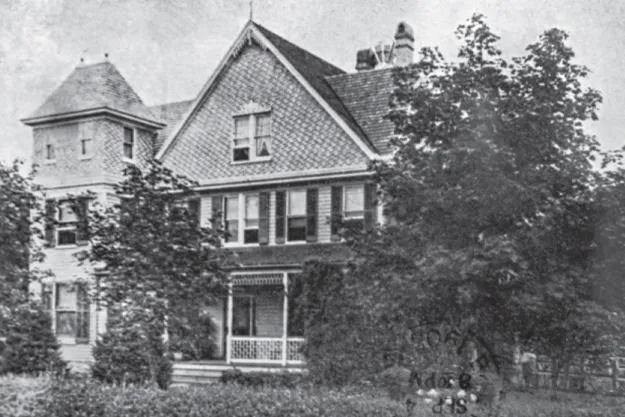 Photograph of Dr. Price's original home, a nineteenth-century house, built in 1893.