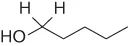Chemical structural diagram of ascorbic acid.