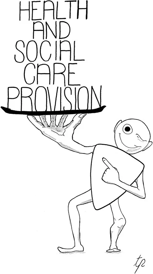 Icon of a humanoid standing and checking stocks.