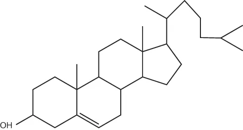 Chemical structure of Cholesterol