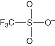 Structural illustration of Triflate.